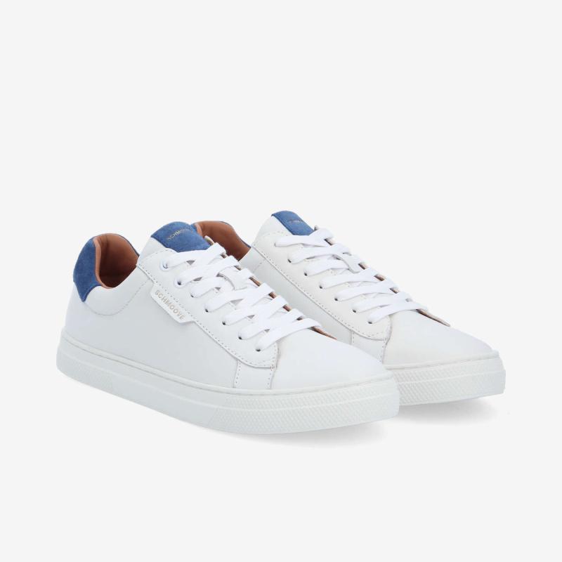 SPARKLE SNEAKER M - NAPPA/SUEDE - BLANC/BLEU
